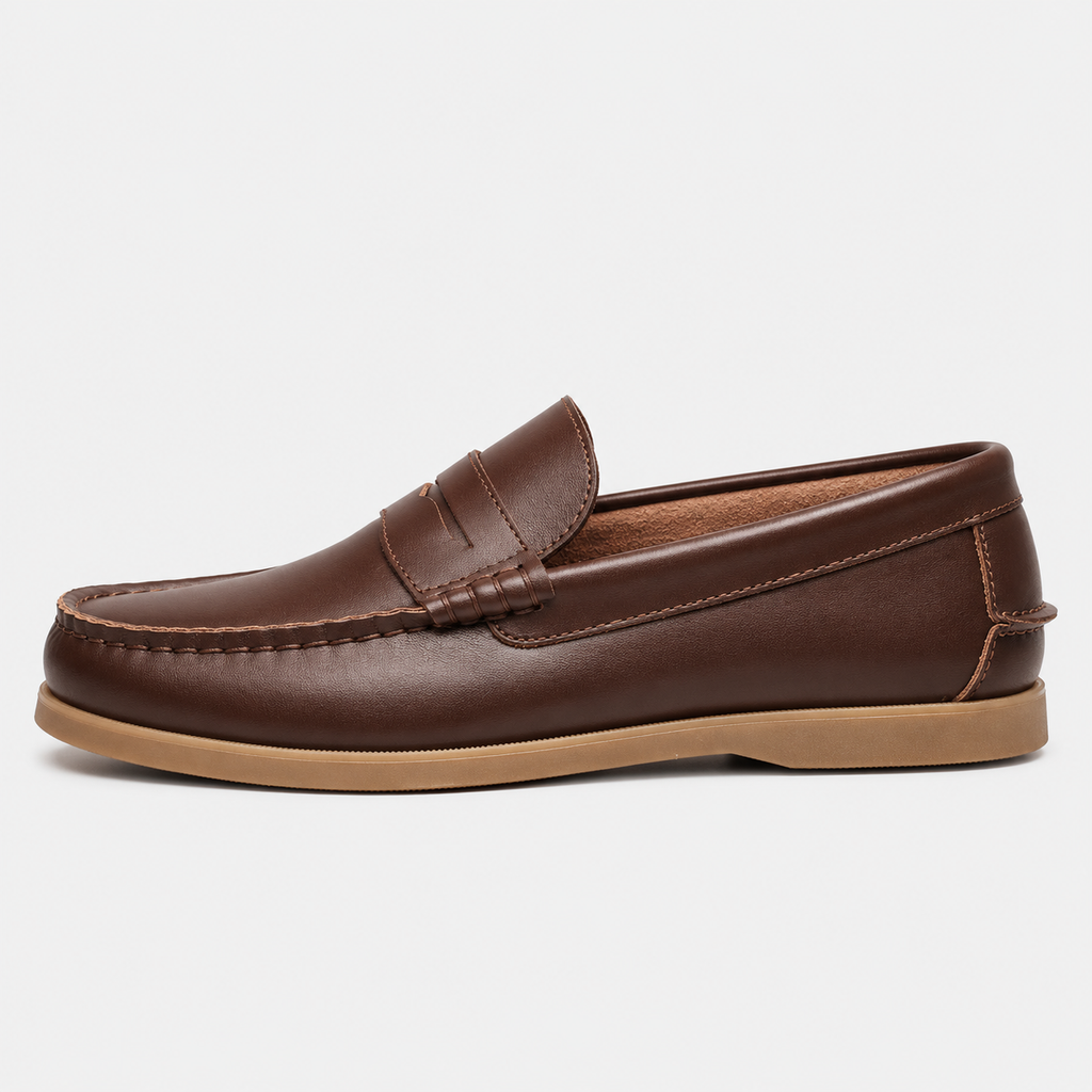 Dario | Men's Classic Leather Loafers – Elegant Casual Style
