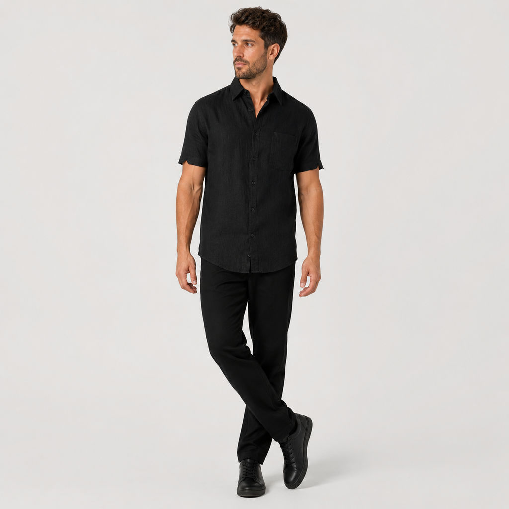 Oskar | Men's Bamboo Blend Polo Shirt – Lightweight Breathable Elegance