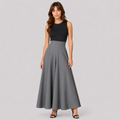 Olivia | Women's Long Skirt – Flared Style with High Waist