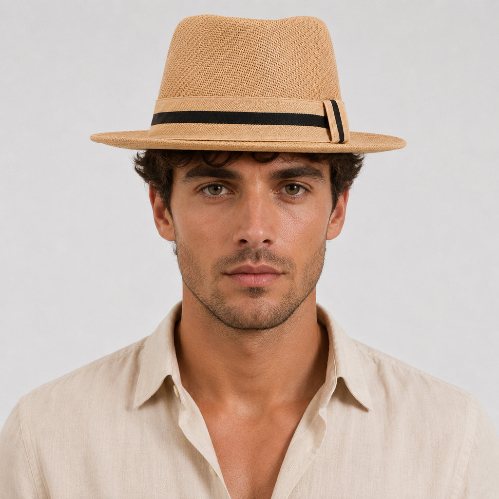 Marcin | Men's Beach Hat – Woven Design with Sun Protection