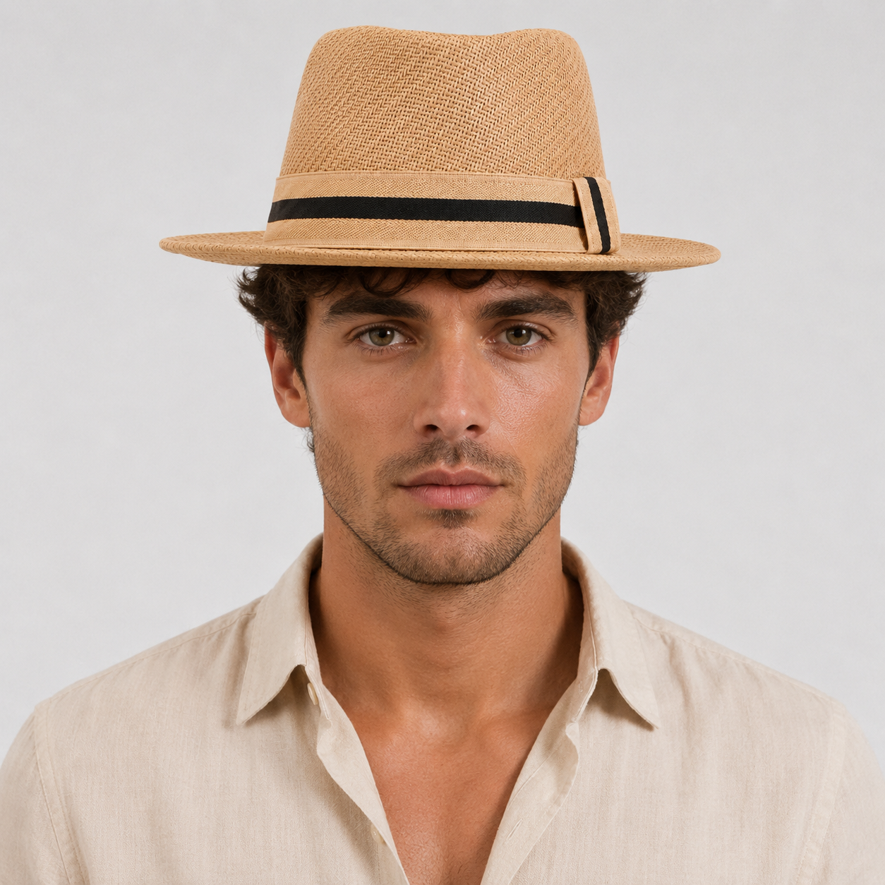 Marcin | Men's Beach Hat – Woven Design with Sun Protection