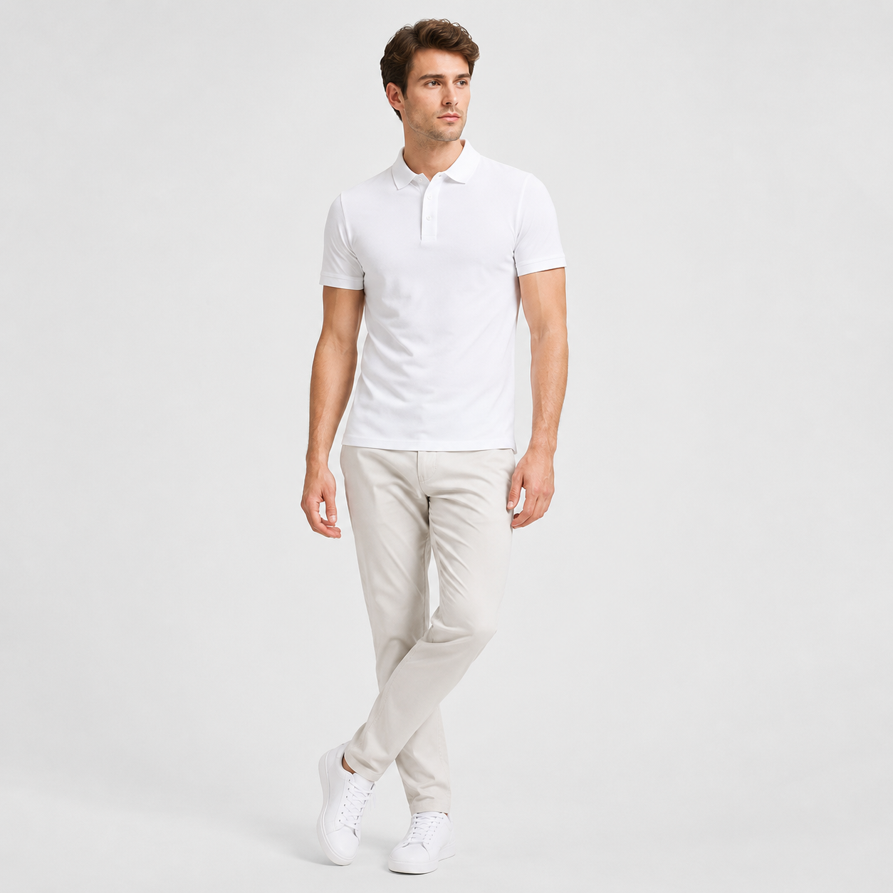Adrian | Men's Polo Shirt – Cotton Piqué Classic Style
