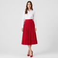Nora | Women's Long Skirt – Elegant Pleated Style