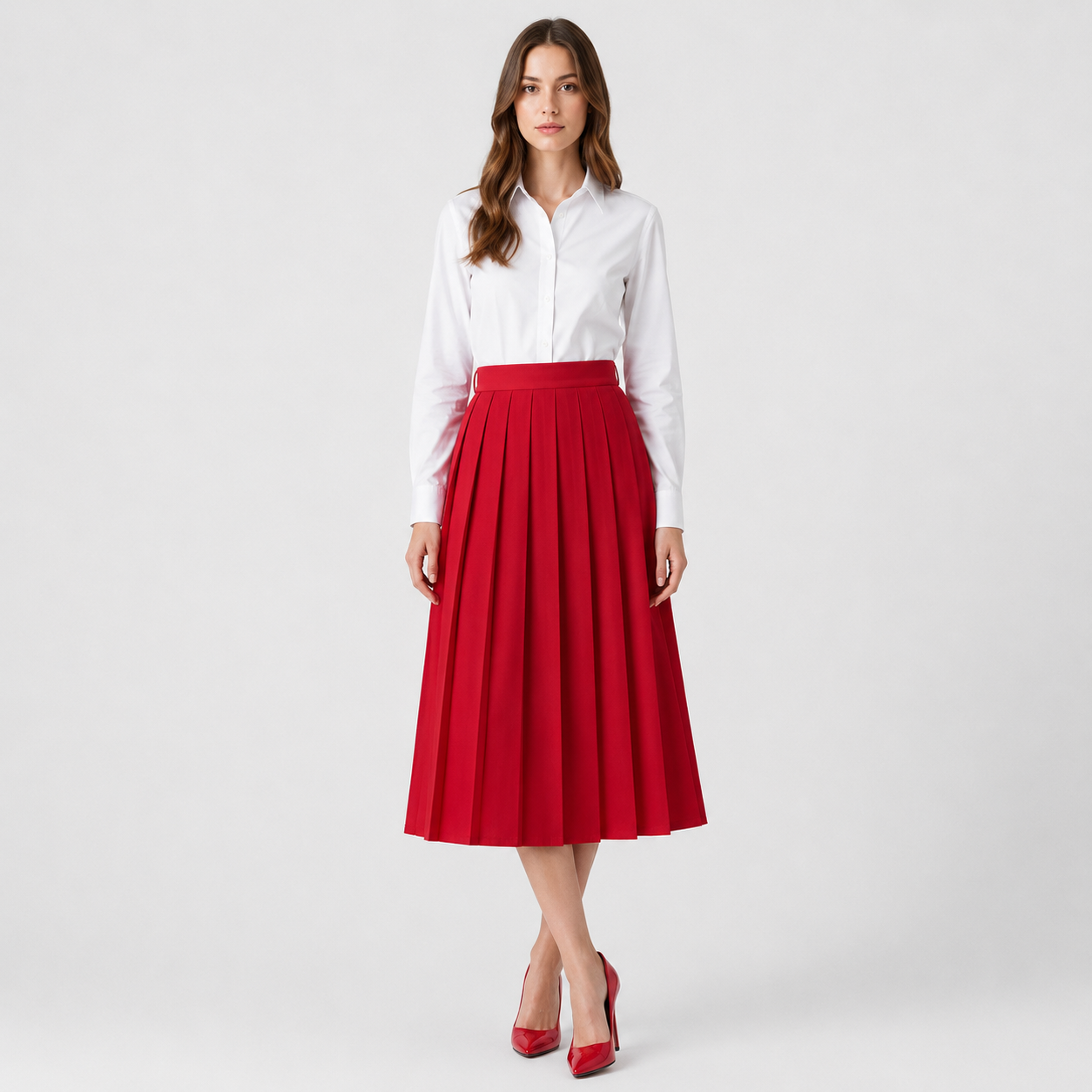 Nora | Women's Long Skirt – Elegant Pleated Style