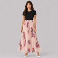 Rika | Women's Long Skirt – Floral Flowy Style