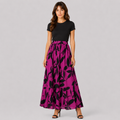 Nasha | Women's Long Skirt – Flowy Style with Bold Pattern
