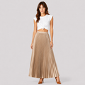 Nadia | Women's Long Skirt – Pleated Classic-Cut Design