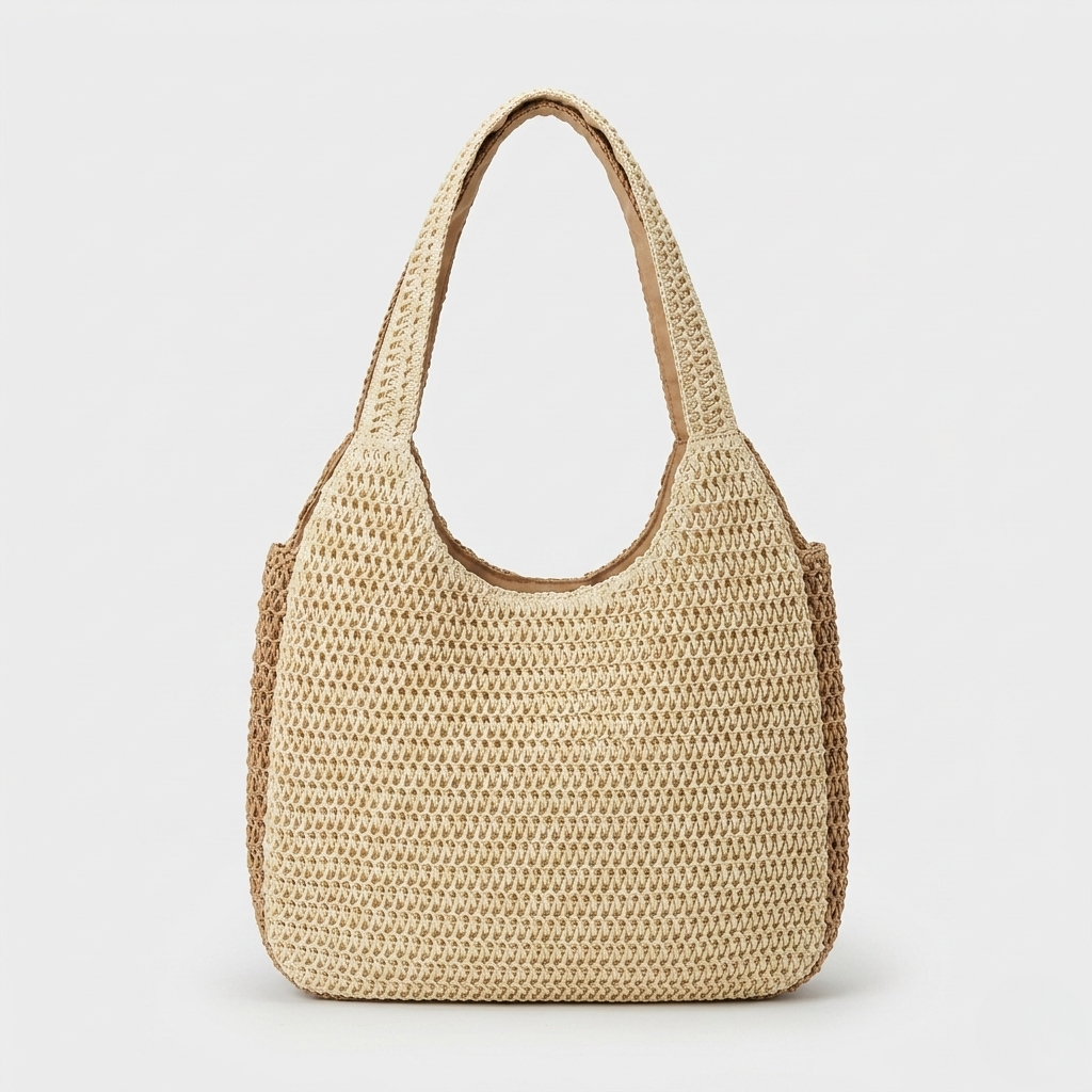Nika | Women's Woven Shoulder Bag – Boho Crochet Handbag