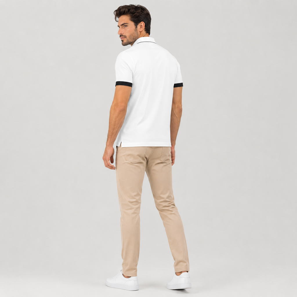 Leonel | Men's Polo Shirt – Classic Contrast Style