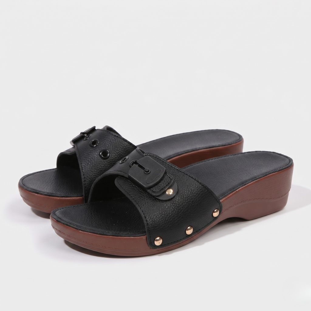 Marta | Women's Wedge Sandals – Adjustable Buckle Strap and Open Toe