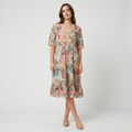Zofia | Women's Dress – Flowy Maxi Dress with V-Neck
