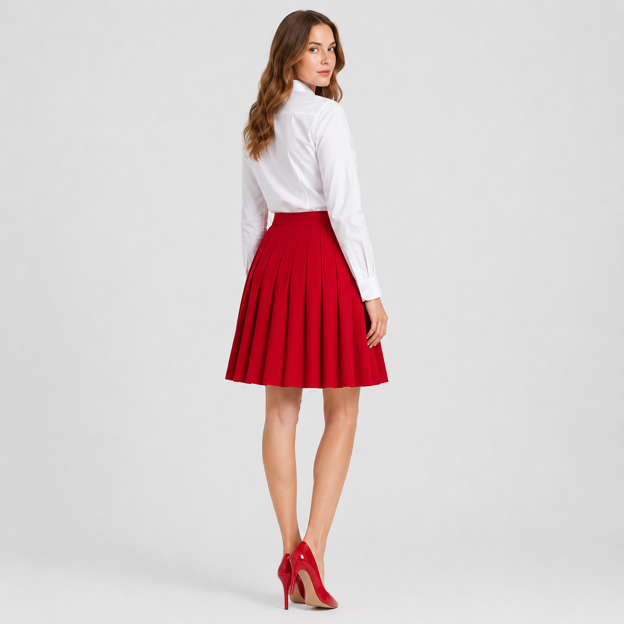 Mira | Women's Midi Skirt – Pleated Classic Design