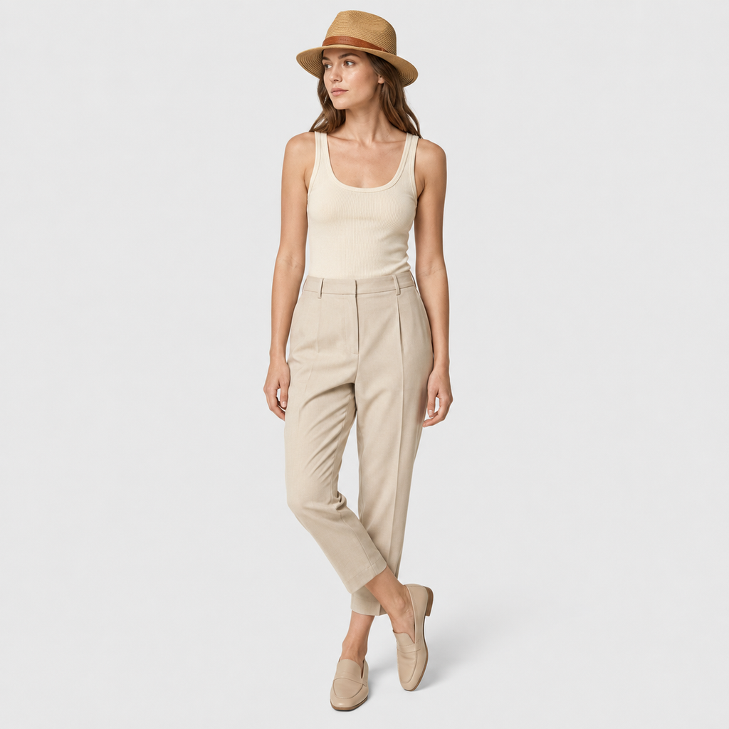 Lidia | Women's Straw Hat with Decorative Band – Style and Sun Protection
