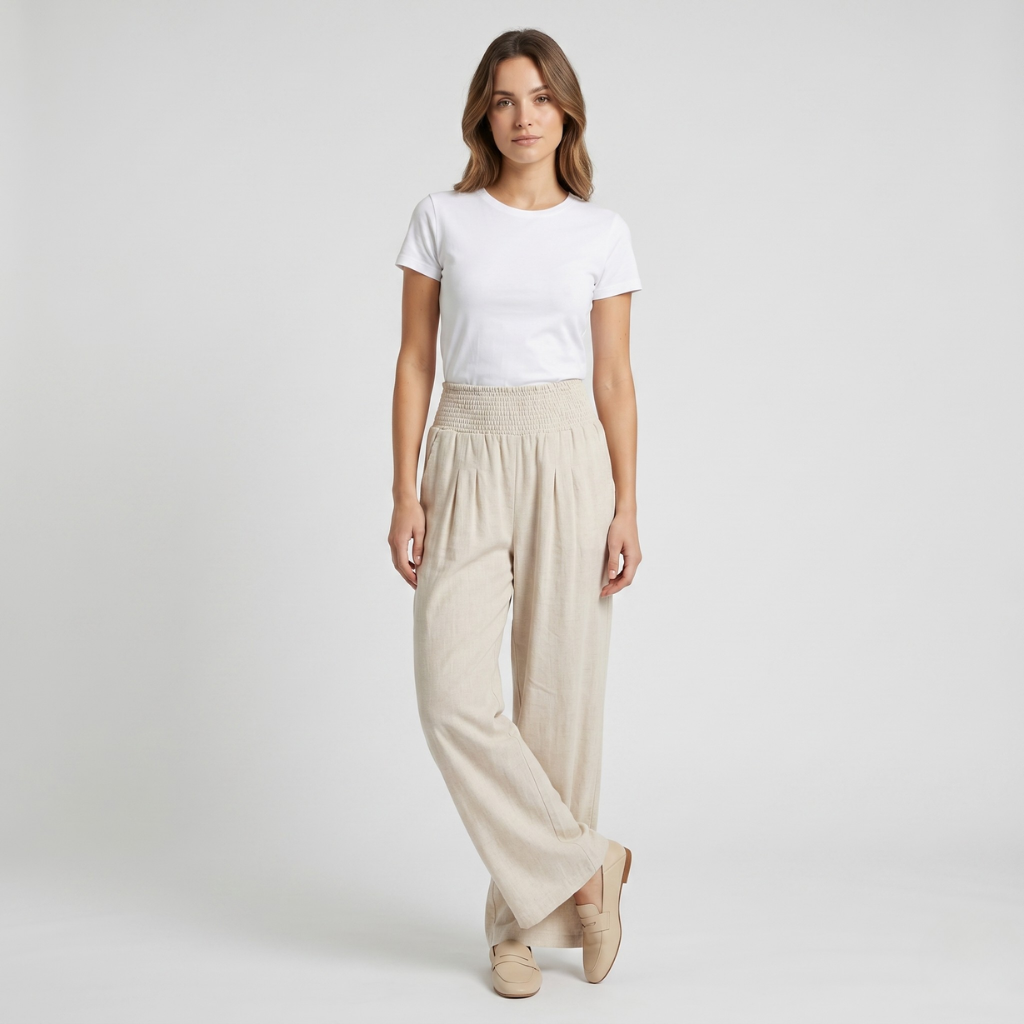 Antonina | Women's Pants with Elastic Waist – Loose Fit for Everyday Wear