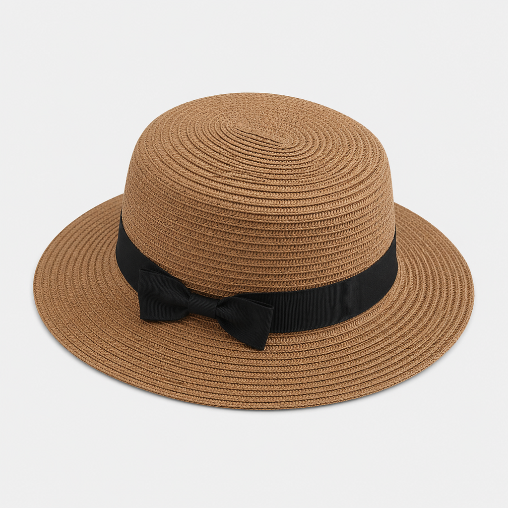 Iwona | Women's Beach Hat – Elegant Bow and Sun Protection
