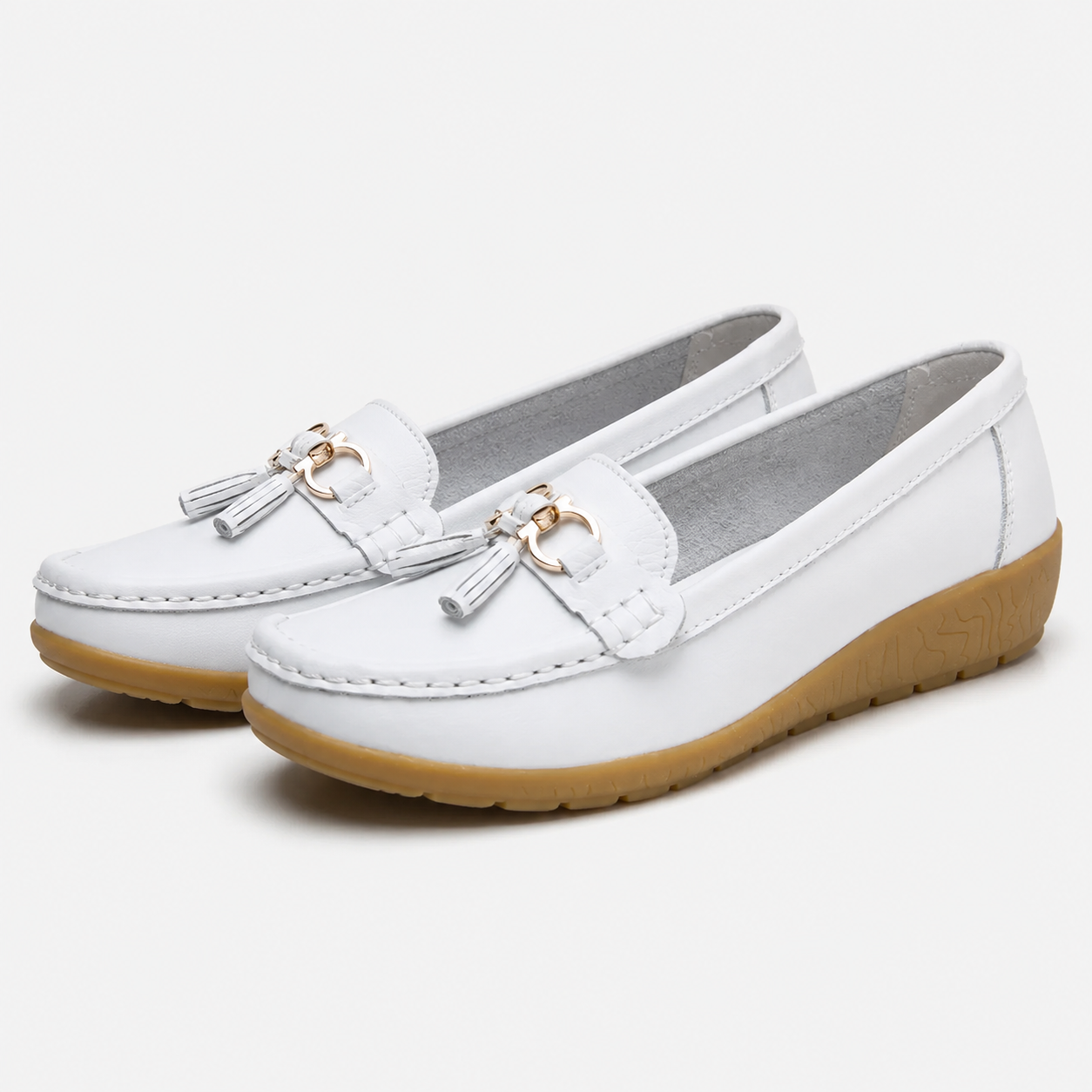 Elena | Women's Loafers with Decorative Fringe – Elegant Casual Shoes