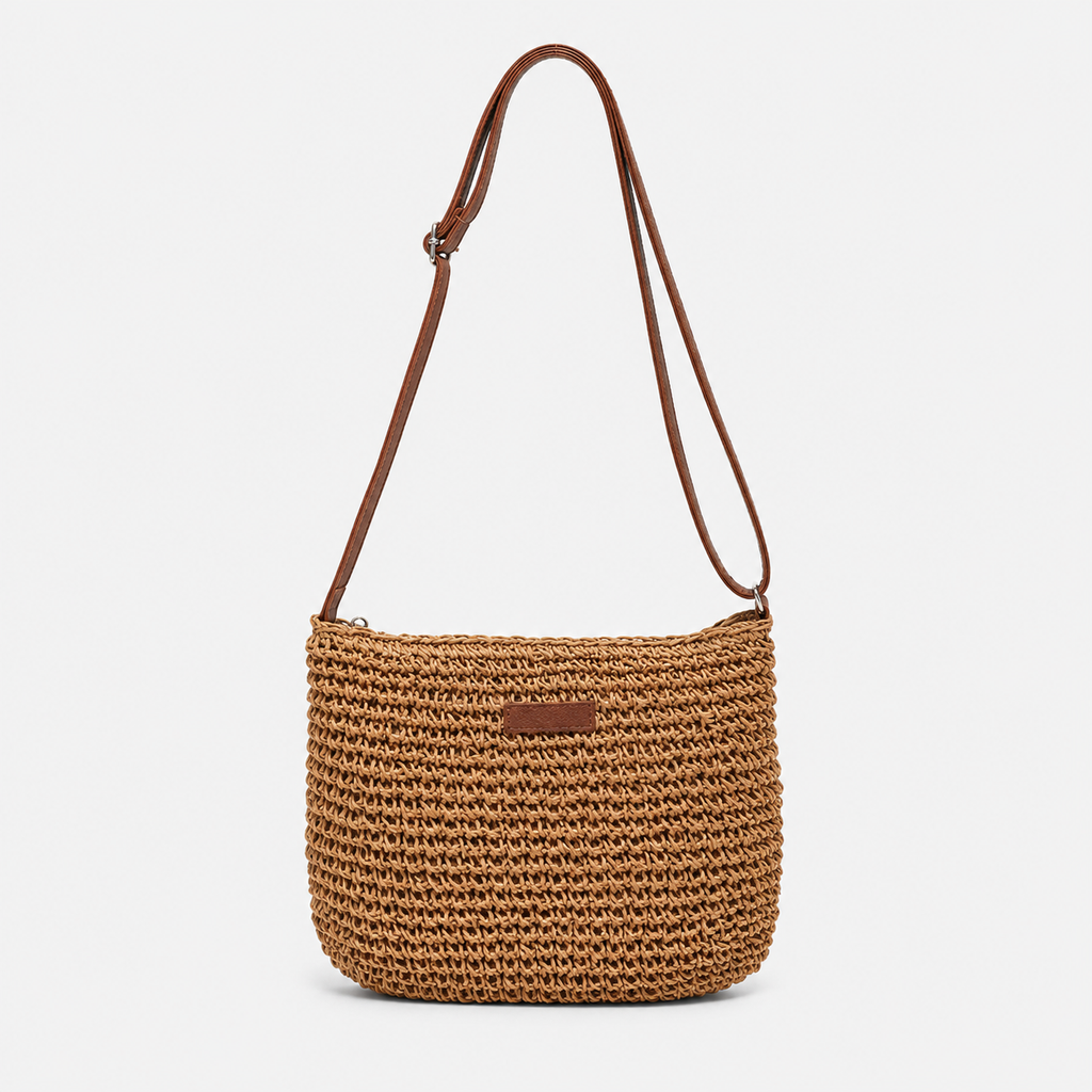 Zofia | Women's Woven Straw Shoulder Bag