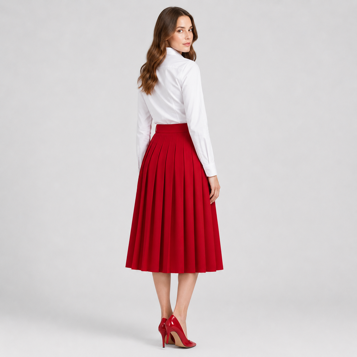Nora | Women's Long Skirt – Elegant Pleated Style