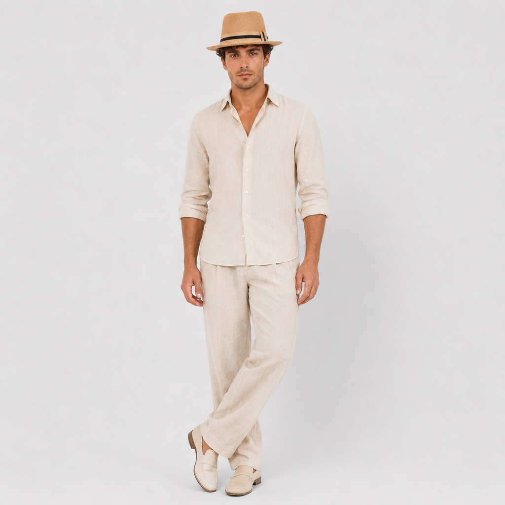 Marcin | Men's Beach Hat – Woven Design with Sun Protection