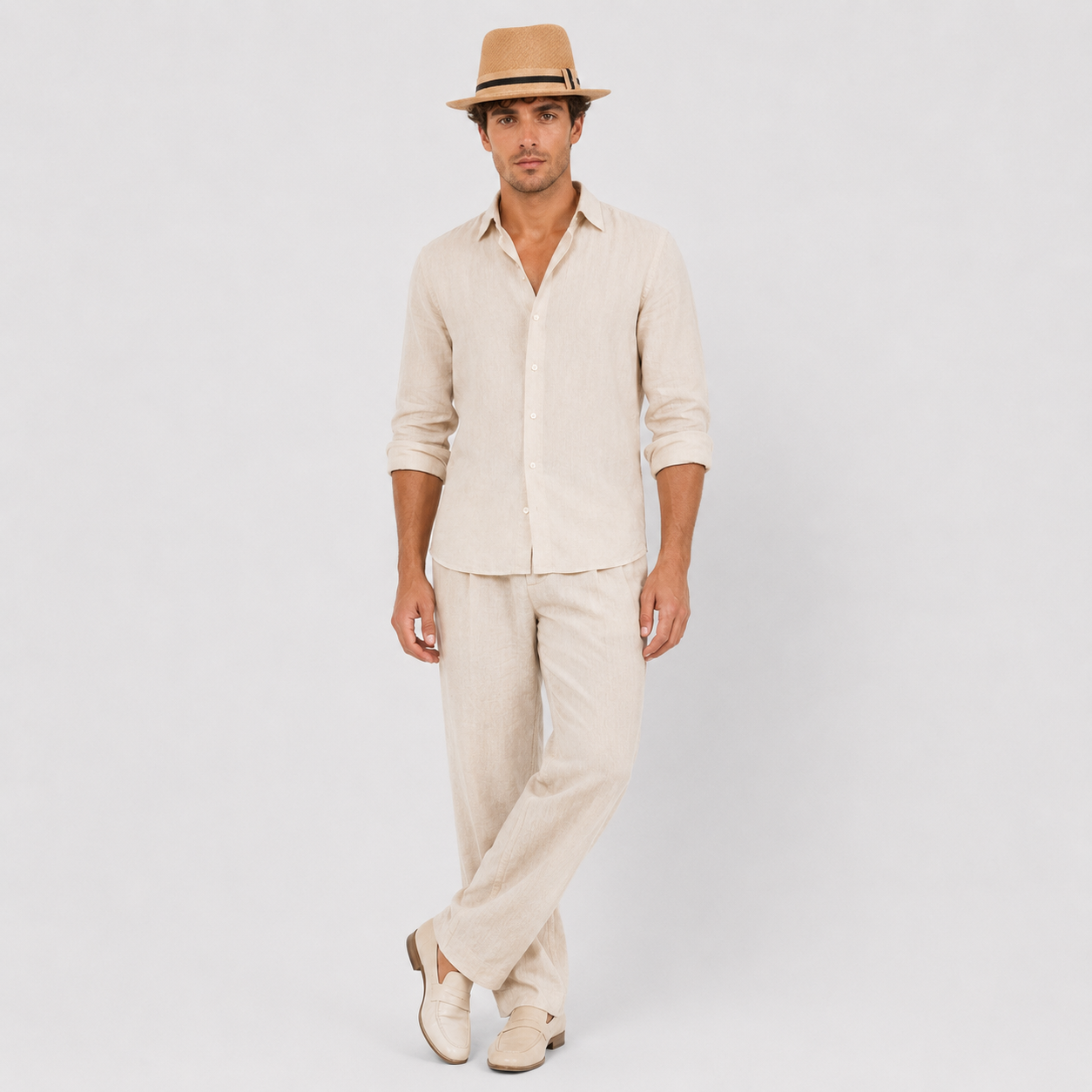Marcin | Men's Beach Hat – Woven Design with Sun Protection