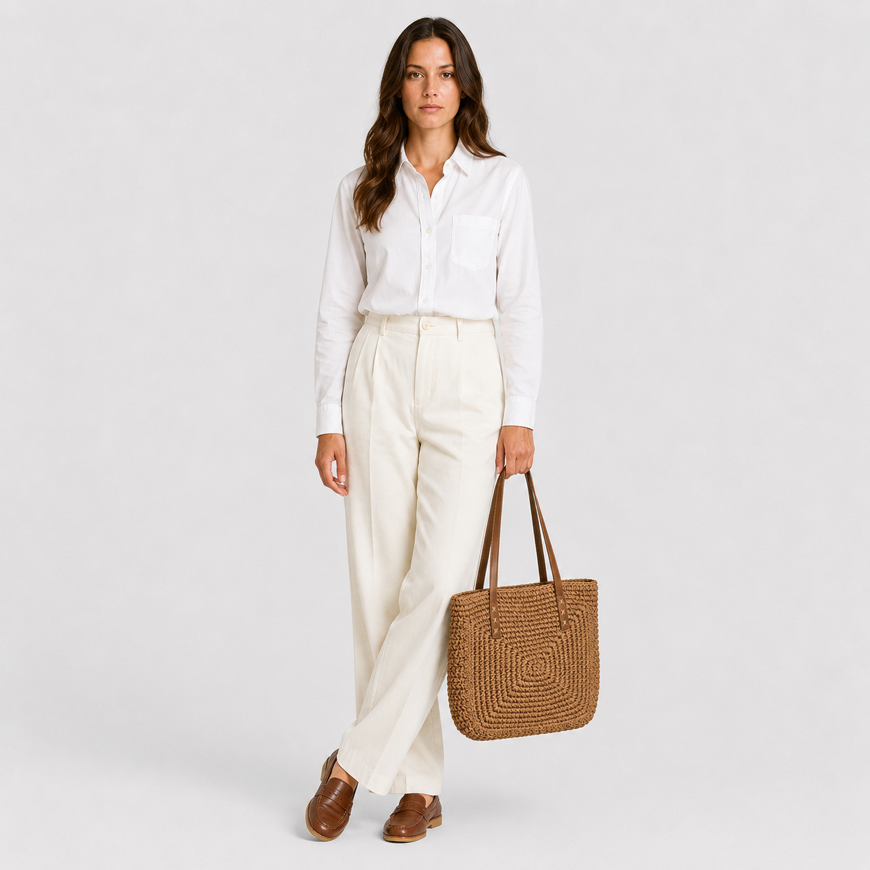 Liora | Women's Woven Shopper Bag – Summer Bag in Boho Style