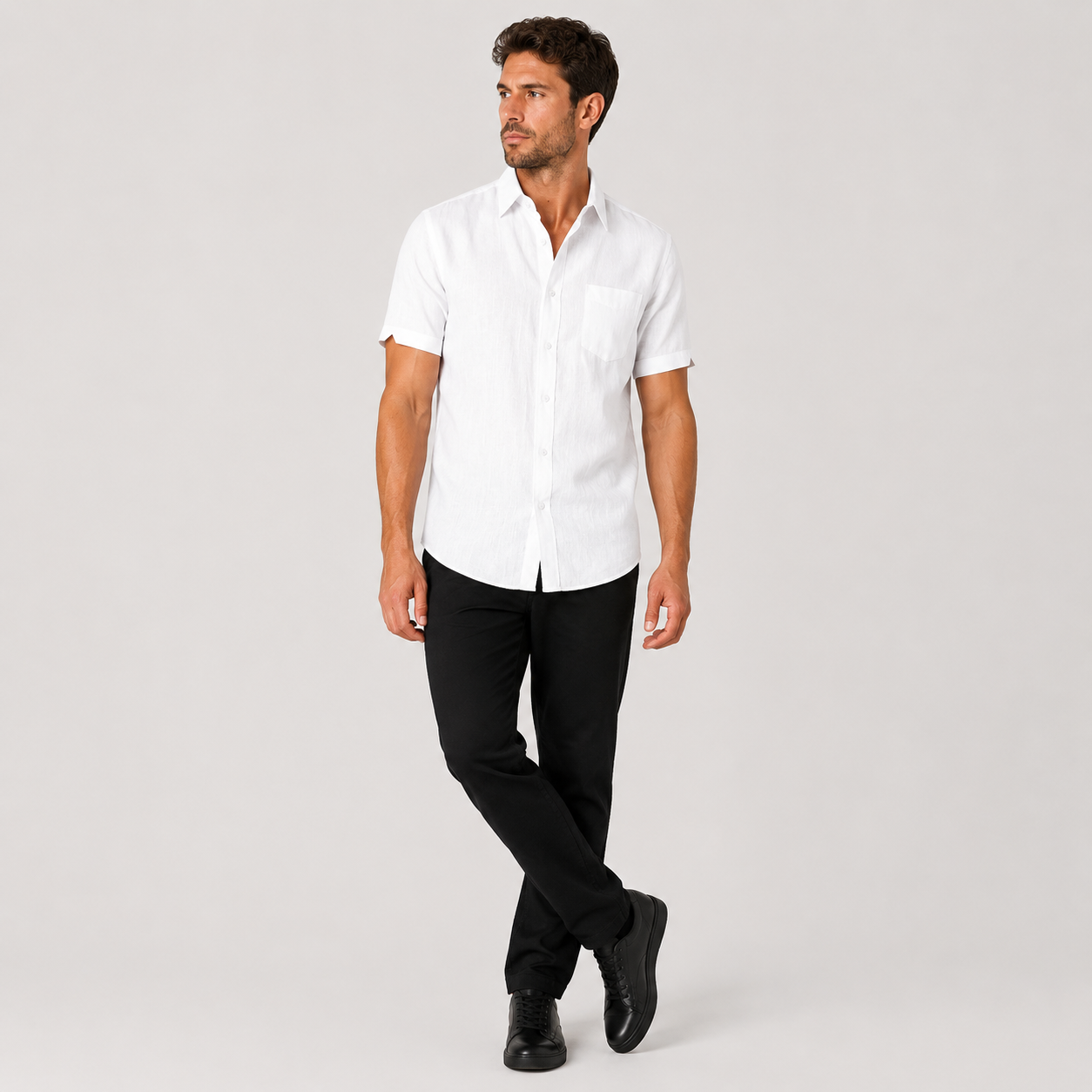 Oskar | Men's Bamboo Blend Polo Shirt – Lightweight Breathable Elegance