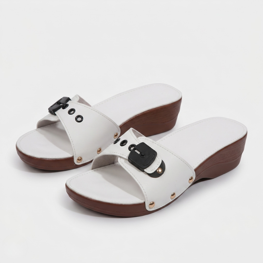 Marta | Women's Wedge Sandals – Adjustable Buckle Strap and Open Toe