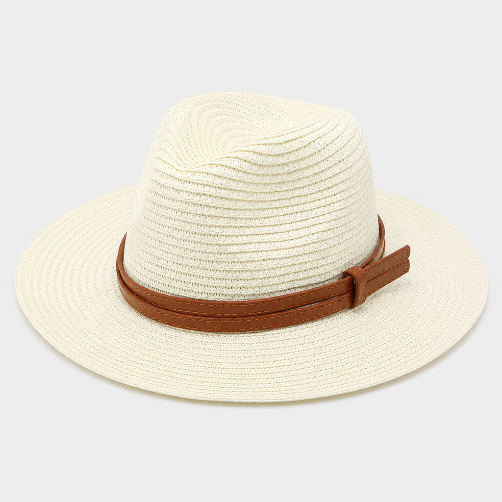 Lidia | Women's Straw Hat with Decorative Band – Style and Sun Protection