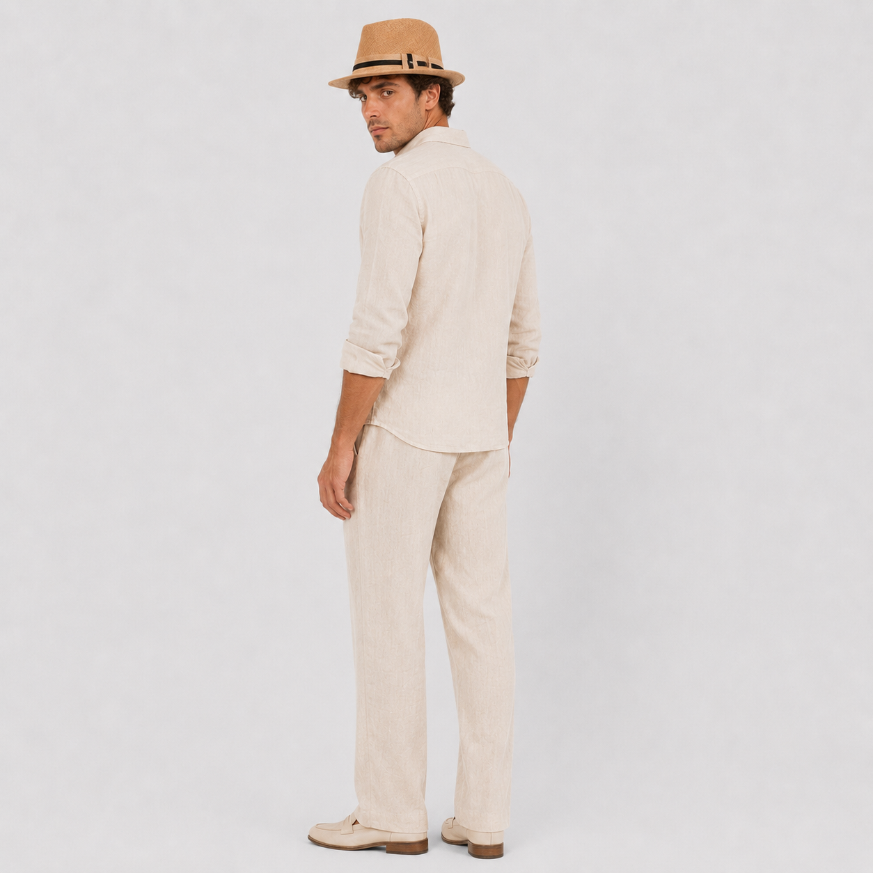 Marcin | Men's Beach Hat – Woven Design with Sun Protection