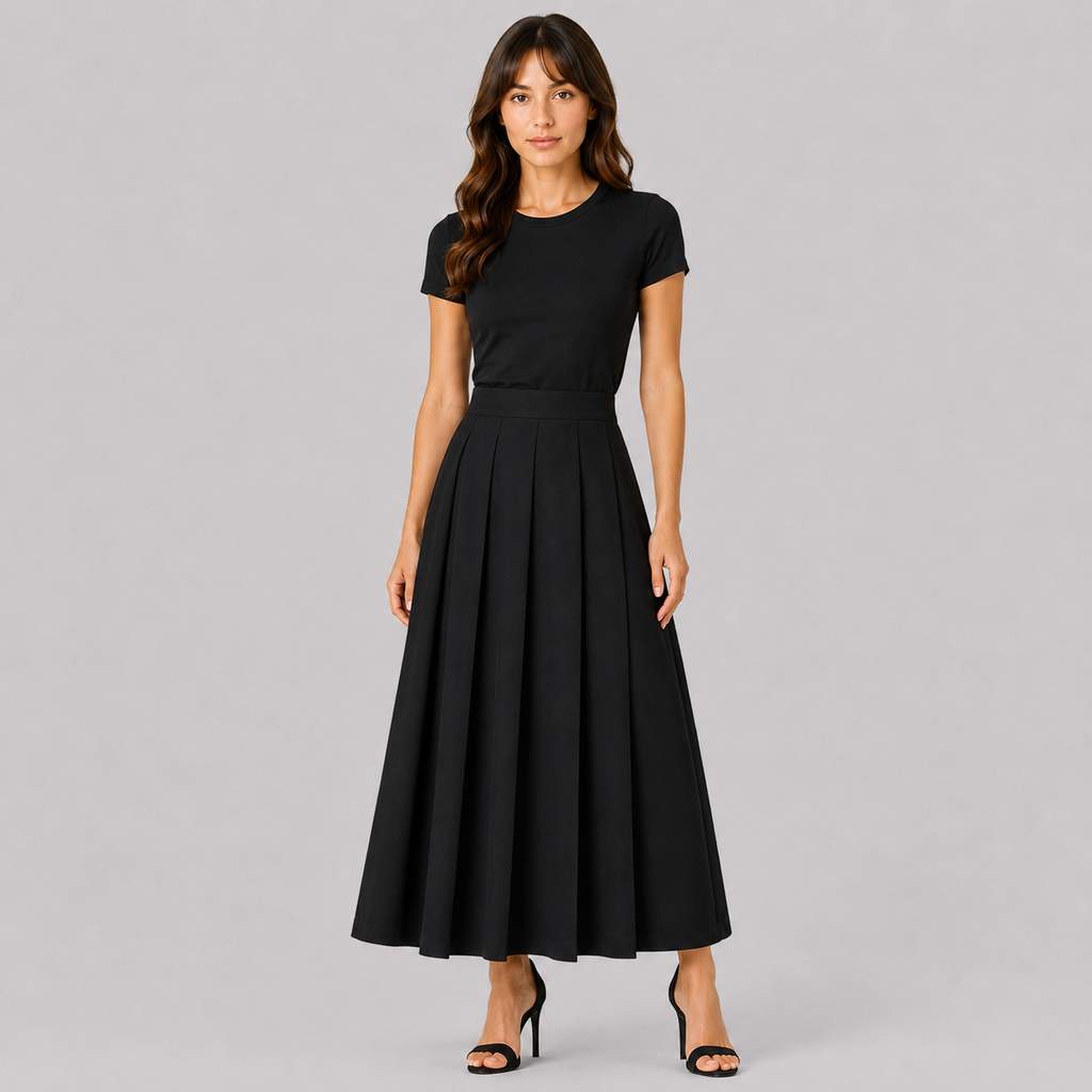 Sasha | Women's Long Skirt – Classic Flared Style