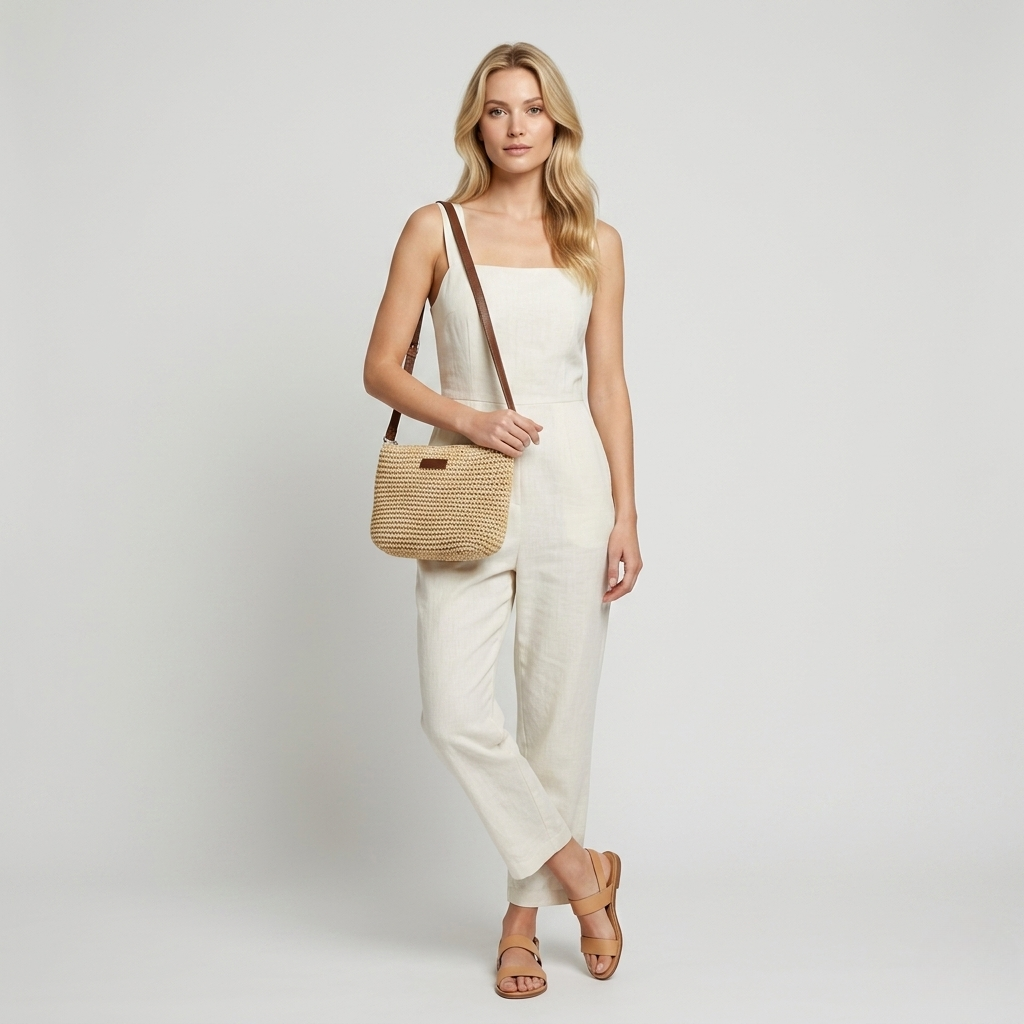 Zofia | Women's Woven Straw Shoulder Bag