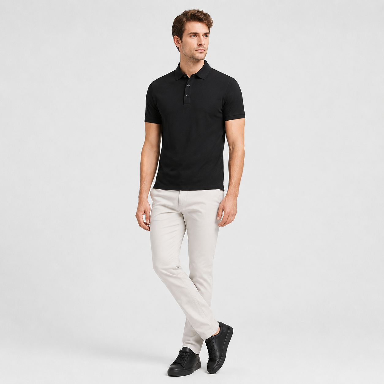 Adrian | Men's Polo Shirt – Cotton Piqué Classic Style