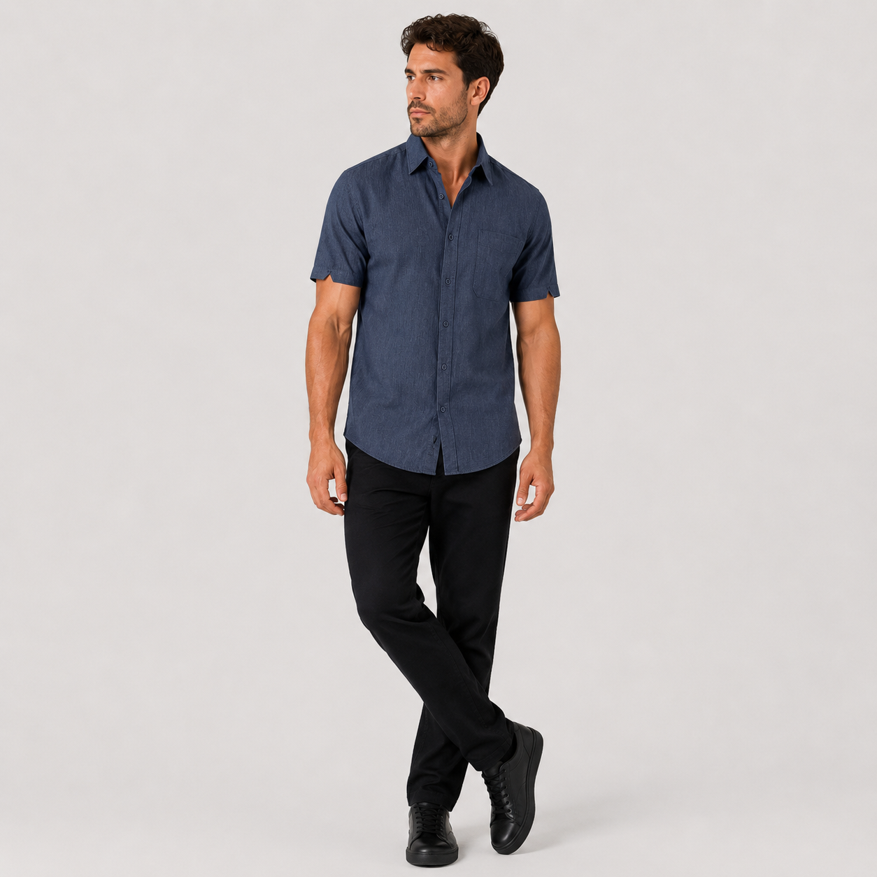 Oskar | Men's Bamboo Blend Polo Shirt – Lightweight Breathable Elegance