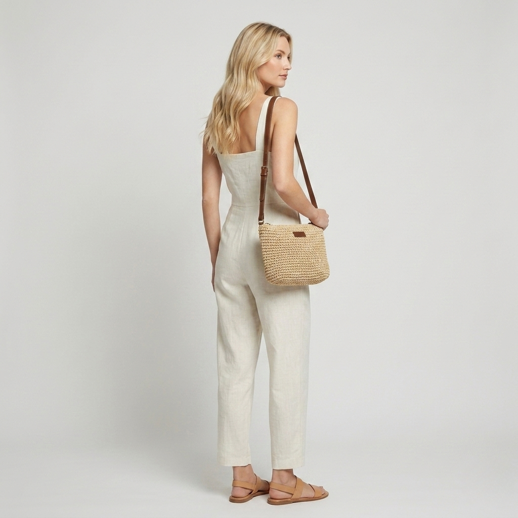 Zofia | Women's Woven Straw Shoulder Bag