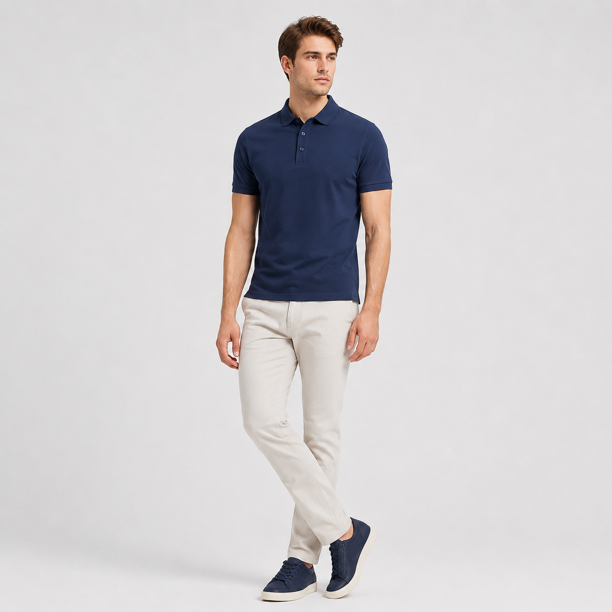 Adrian | Men's Polo Shirt – Cotton Piqué Classic Style