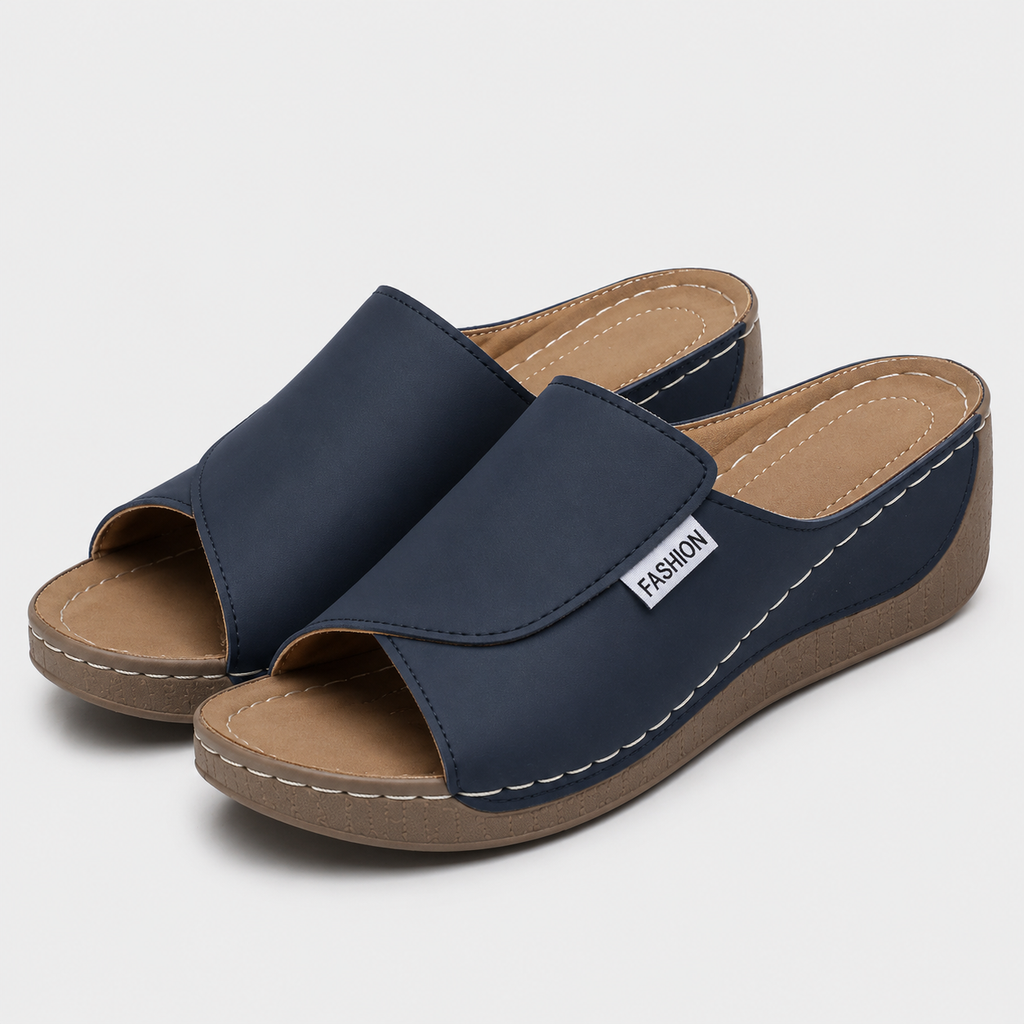 Martina | Women's Comfortable Wedge Sandals – Slip-On Casual Sandals