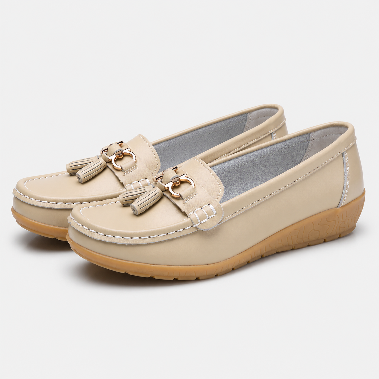 Elena | Women's Loafers with Decorative Fringe – Elegant Casual Shoes