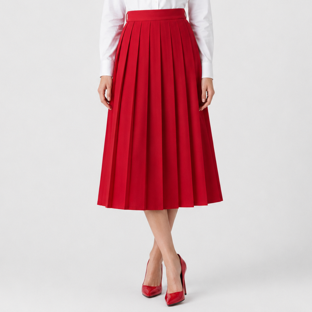 Nora | Women's Long Skirt – Elegant Pleated Style