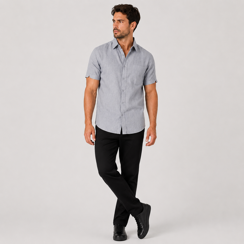 Oskar | Men's Bamboo Blend Polo Shirt – Lightweight Breathable Elegance