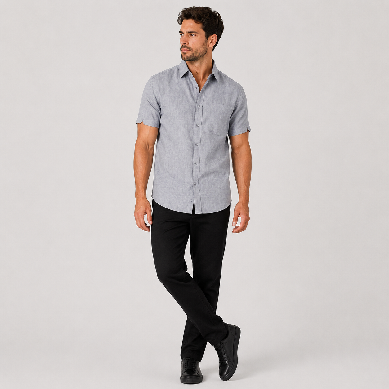 Oskar | Men's Bamboo Blend Polo Shirt – Lightweight Breathable Elegance