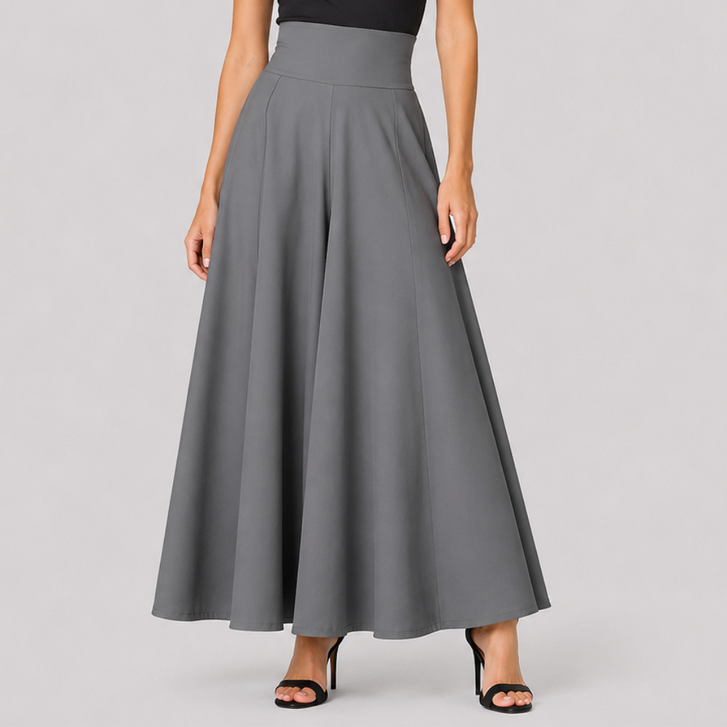 Olivia | Women's Long Skirt – Flared Style with High Waist
