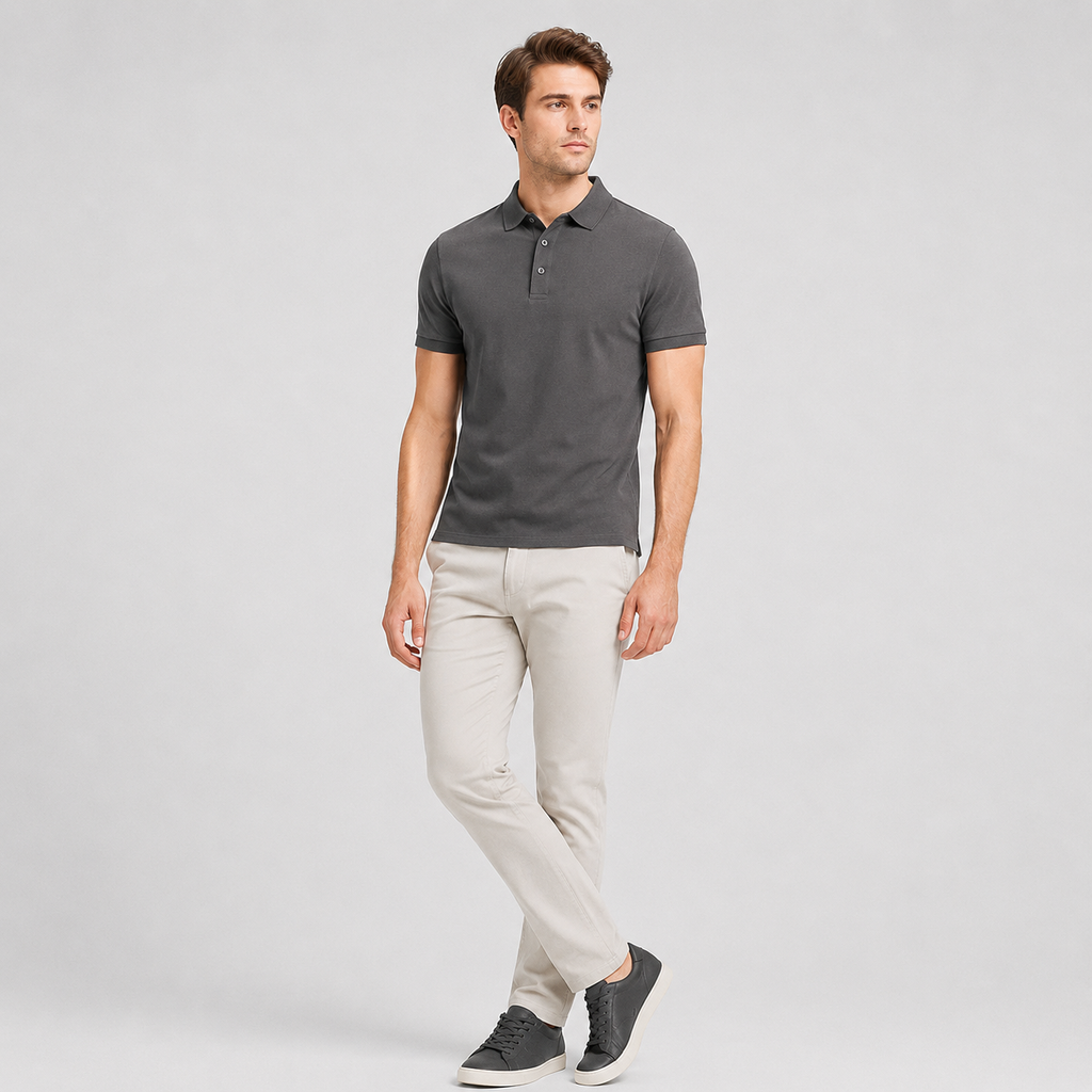 Adrian | Men's Polo Shirt – Cotton Piqué Classic Style