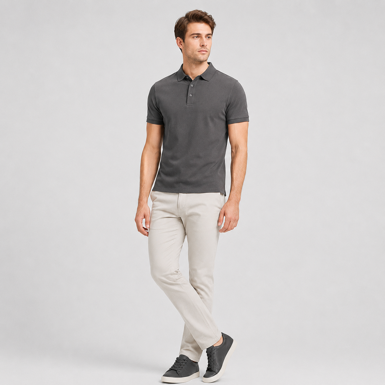 Adrian | Men's Polo Shirt – Cotton Piqué Classic Style