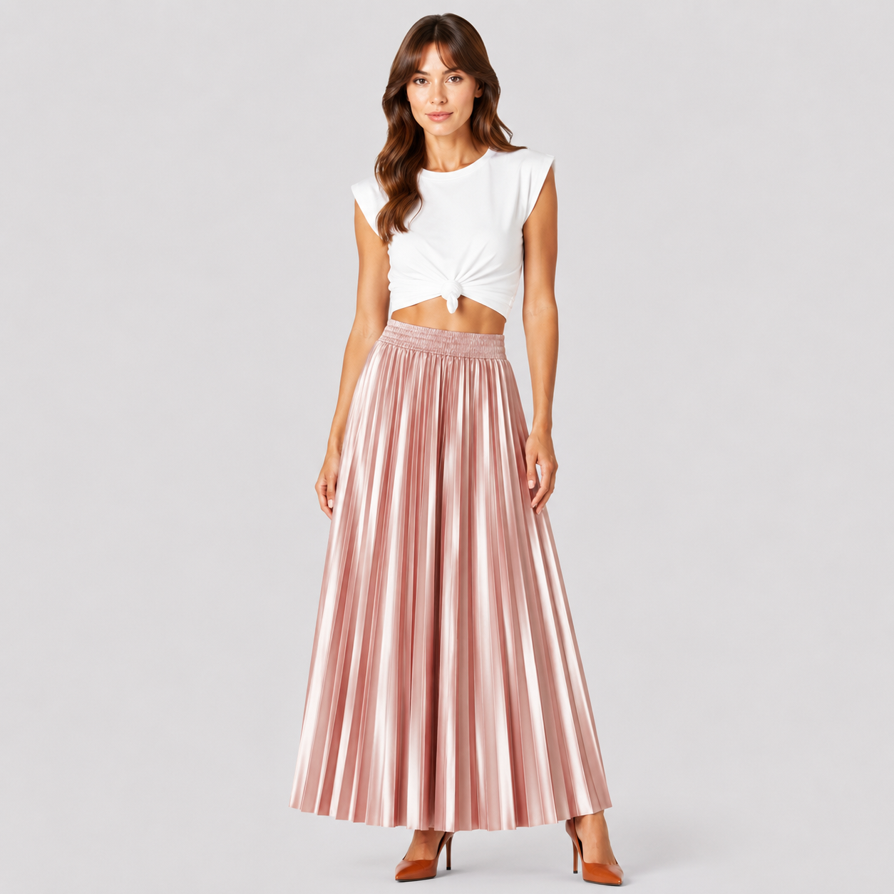 Klara | Women's Long Skirt – Pleated Design with an Elegant Cut