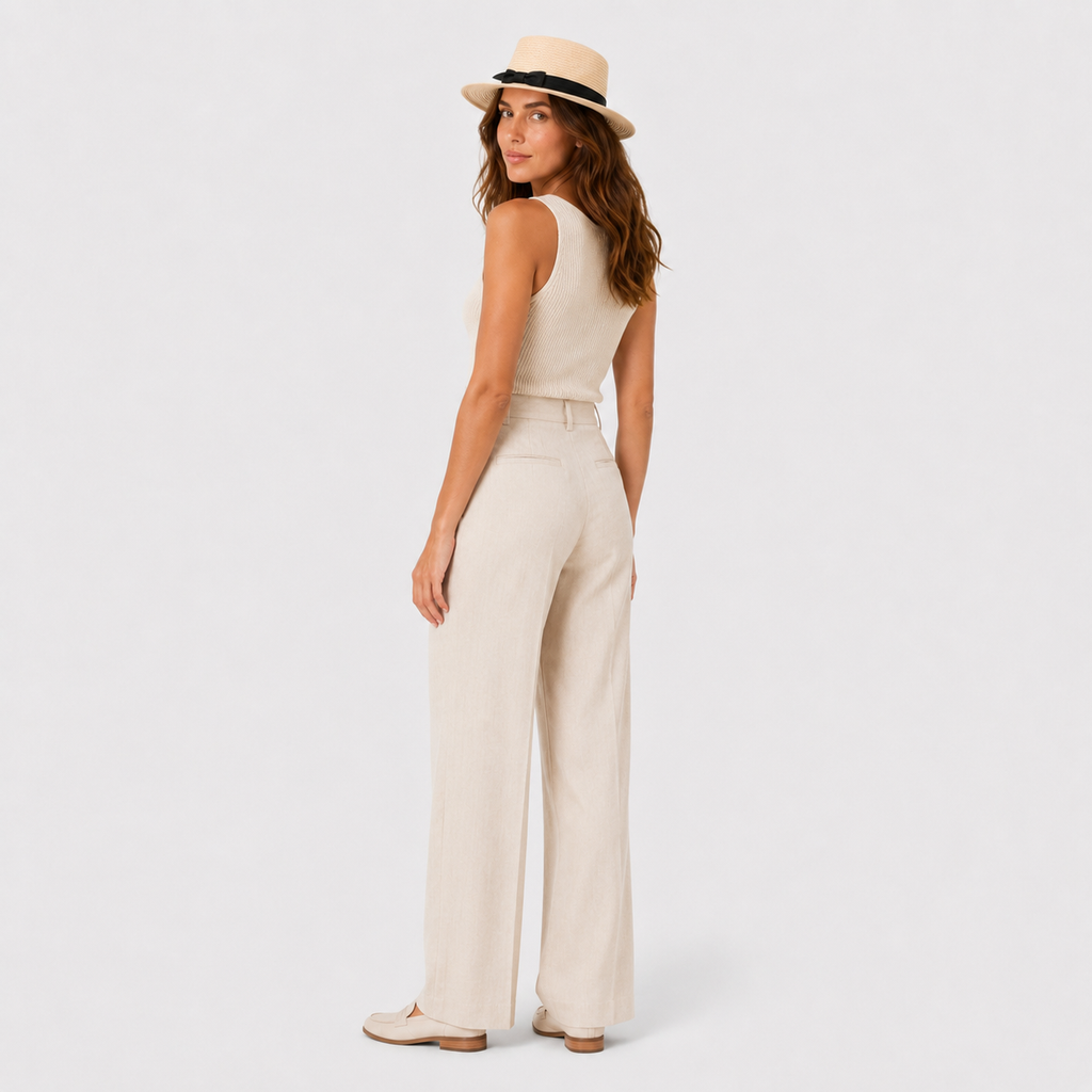 Iwona | Women's Beach Hat – Elegant Bow and Sun Protection
