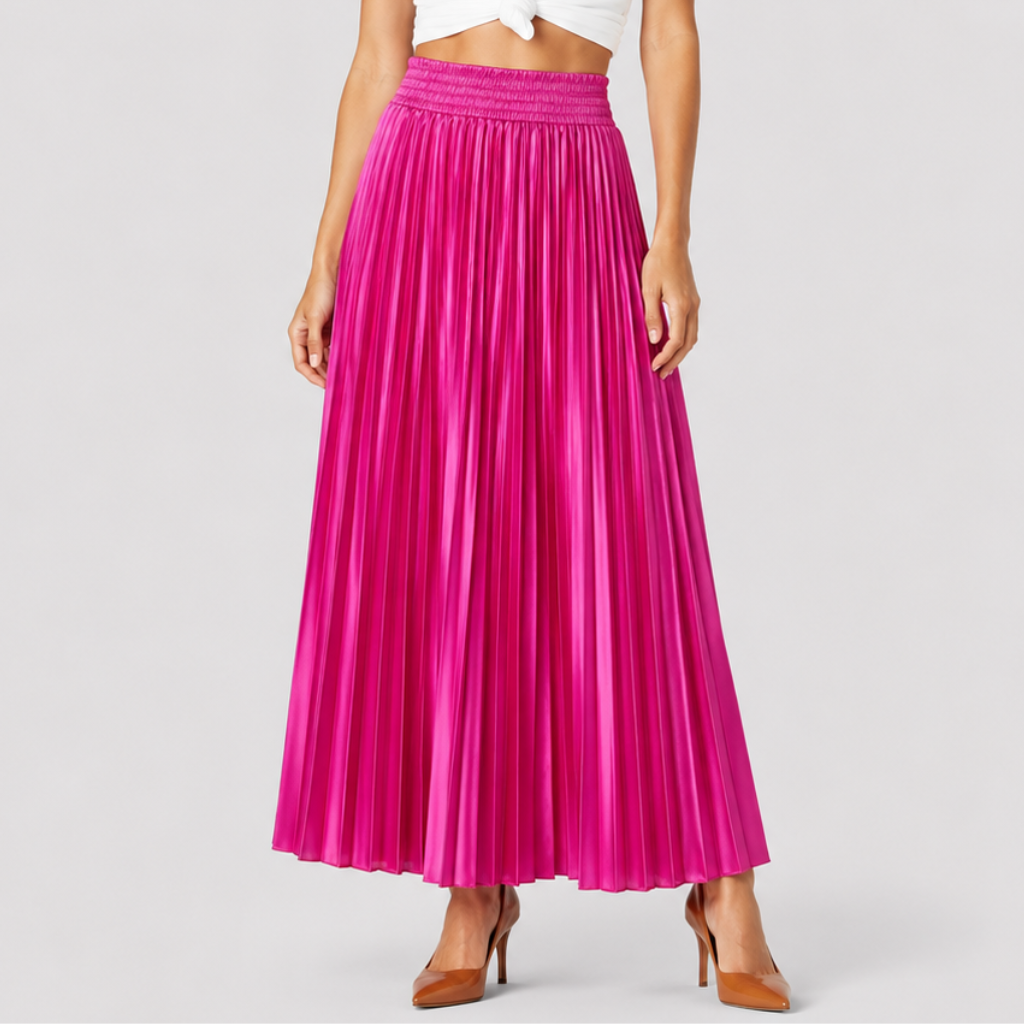 Klara | Women's Long Skirt – Pleated Design with an Elegant Cut