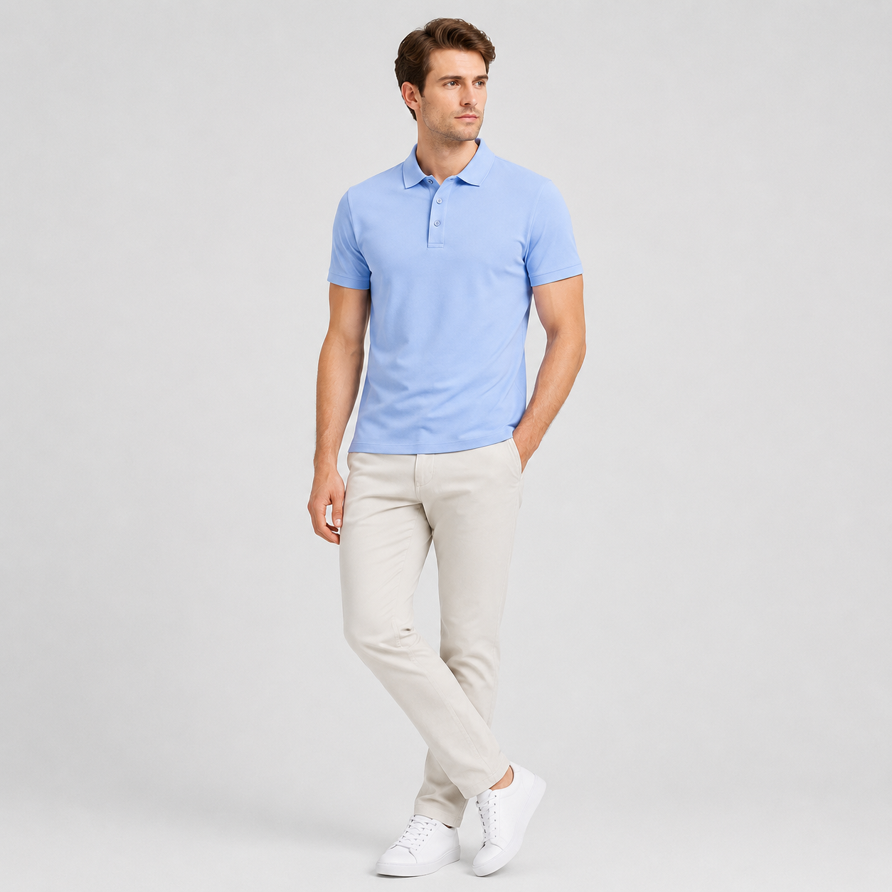 Adrian | Men's Polo Shirt – Cotton Piqué Classic Style