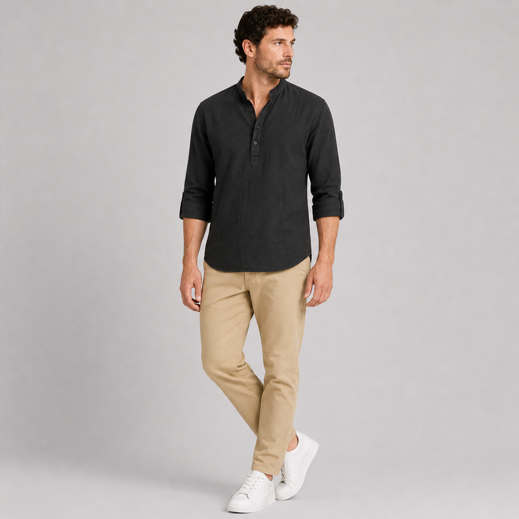 Mikołaj | Men's Casual Shirt – Lightweight Elegant Everyday Shirt