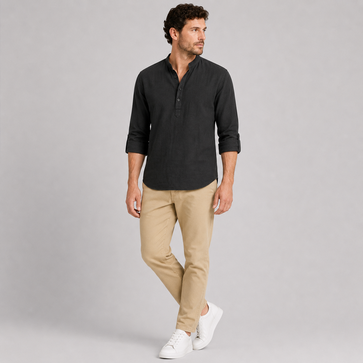 Mikołaj | Men's Casual Shirt – Lightweight Elegant Everyday Shirt