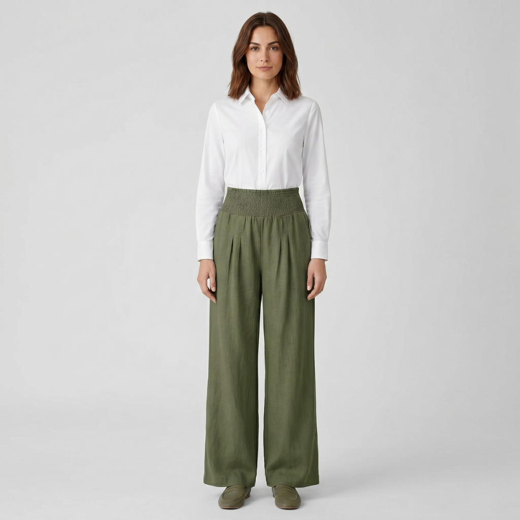 Antonina | Women's Pants with Elastic Waist – Loose Fit for Everyday Wear